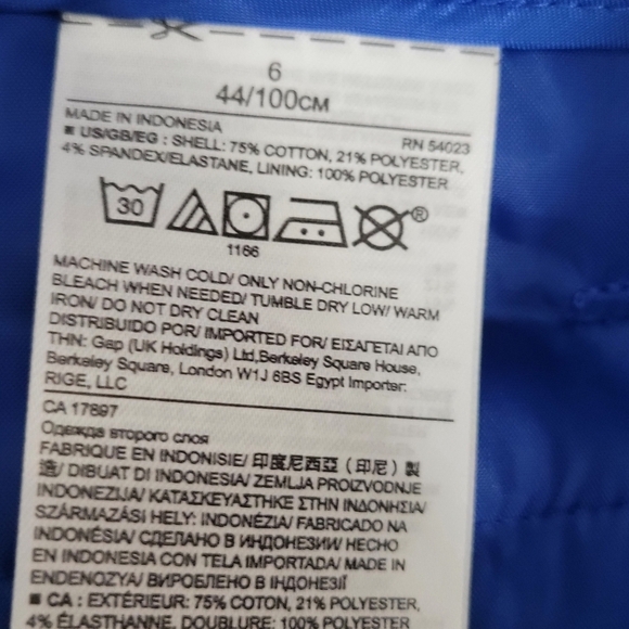 Banana Republic Royal Blue Shorts Scalloped Size 6 new - Picture 4 of 4